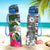 Chuuk Custom Personalised Hydro Tracking Bottle White - Turtle Plumeria Banana Leaf - Polynesian Pride