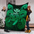 Hawaii Turtle Wave Polynesian Premium Blanket - Hey Style Green - Polynesian Pride