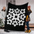 Hawaiian Premium Blanket Royal Pattern - Black And White - A1 Style - Polynesian Pride