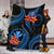 Polynesian Hawaii Premium Blanket - Blue Plumeria - Polynesian Pride