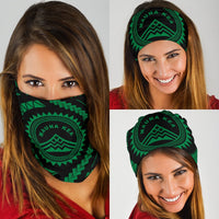 Hawaiian Mauna Kea Green Bandana 3 - Pack - Polynesian Pride