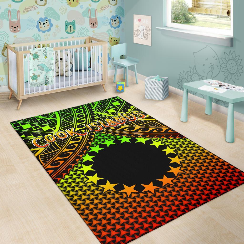 Polynesian Cook Islands Area Rug - Reggae Vintage Polynesian Patterns - Polynesian Pride