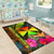 Wallis and Futuna Polynesian Area Rug - Hibiscus and Banana Leaves - Polynesian Pride