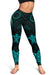 Cook Islands Women's Leggings - Turquoise Tentacle Turtle - Polynesian Pride