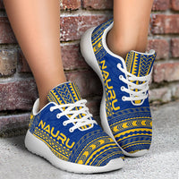 Nauru Sporty Sneakers - Polynesian Chief Flag Version - Polynesian Pride
