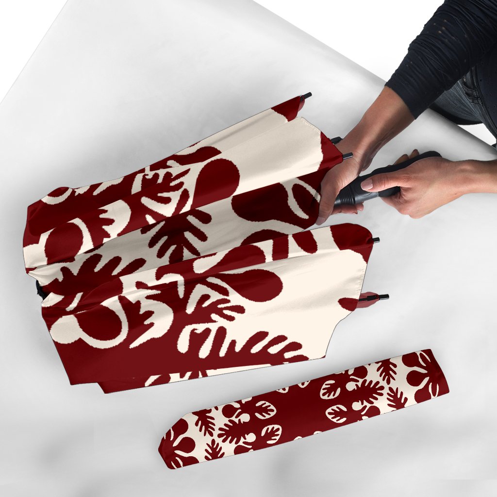 Hawaiian Quilt Tradition Red Umbrella - Polynesian Pride