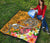 Polynesian Premium Quilt - Turtle Plumeria Gold Color - Polynesian Pride
