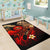 Tahiti Polynesian Area Rug - Plumeria Flowers And Waves - Polynesian Pride