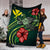 Hawaii Polynesian Premium Blanket - Green Turtle Hibiscus - Polynesian Pride