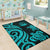 Vanuatu Area Rug - Turquoise Tentacle Turtle - Polynesian Pride