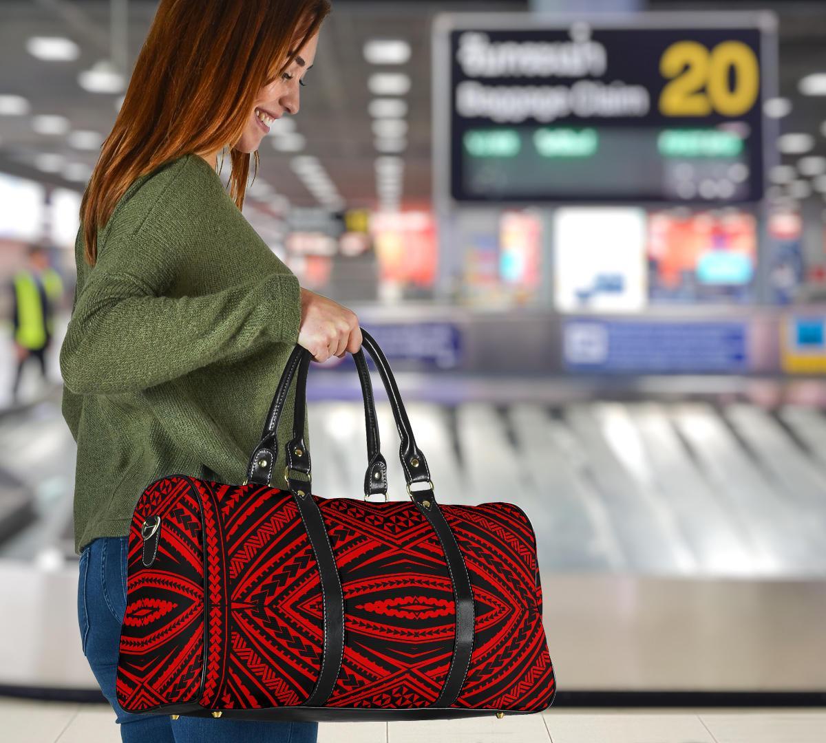 Polynesian Tatau Red Hawaii Travel Bag - Polynesian Pride