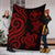 Polynesian Hawaii Premium Blanket - Red Tentacle Turtle - Polynesian Pride