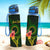 Cook Islands Polynesian Custom Personalised Hydro Tracking Bottle - Floral With Seal Flag Color - Polynesian Pride