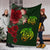 Hawaii Premium Blanket - Turtle Hibiscus Pattern Hawaiian Premium Blanket - Green - Polynesian Pride