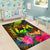 Tonga Polynesian Area Rug - Hibiscus and Banana Leaves - Polynesian Pride