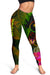 Chuuk Polynesian Women's Leggings - Hibiscus and Banana Leaves - Polynesian Pride