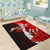 Kosrae Polynesian Custom Personalised Area Rug - Coat Of Arm With Hibiscus - Polynesian Pride