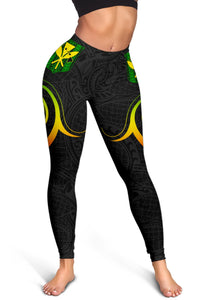 Hawaiian Kanaka Women's Leggings Hawaii Always In My Heart AH - Polynesian Pride