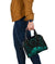 Personalised - Hawaii Royal Hibiscus Polynesian Tribal Shoulder Handbag Turquoise AH - Polynesian Pride