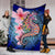 Hawaii Polynesian Pink Hibiscus Seahorse Premium Blanket - Polynesian Pride