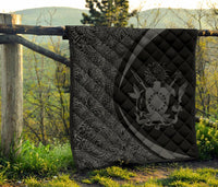 Cook Islands Coat Of Arms Polynesian Premium Quilt - Circle Style - 09 - Polynesian Pride