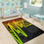 American Samoa Personalised Area Rugs - Seal With Polynesian Pattern Heartbeat Style (Reggae) - Polynesian Pride