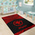 Hawaii Polynesian Area Rug - Hawaii Pride Red Version - Polynesian Pride