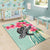 Hawaii Area Rug - Hawaii Turtles With Plumeria Classic Area Rug - Polynesian Pride