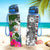 Yap Custom Personalised Hydro Tracking Bottle White - Turtle Plumeria Banana Leaf - Polynesian Pride