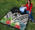 Tonga Premium Quilt - Tonga Coat of Arms & Polynesian Tropical Flowers White - Polynesian Pride