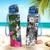 New Caledonia Custom Personalised Hydro Tracking Bottle - Turtle Plumeria Banana Leaf Crest - Polynesian Pride