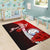 Marshall Islands Polynesian Custom Personalised Area Rug - Coat Of Arm With Hibiscus - Polynesian Pride