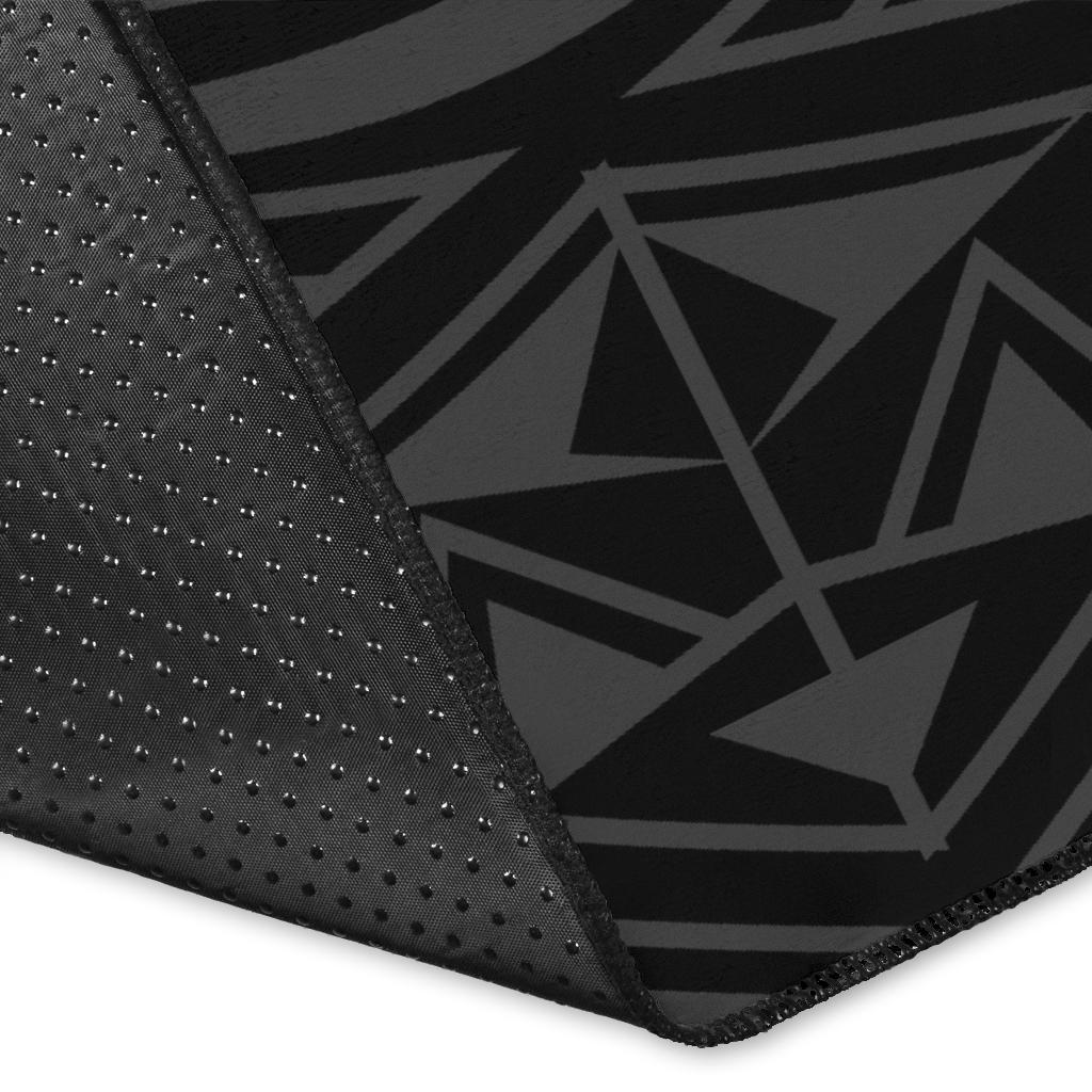 Hawaiian Kakau Honu Arc Polynesian Area Rug AH - Polynesian Pride