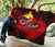 Papua New Guinea Premium Quilt - Polynesian Hook And Hibiscus (Red) - Polynesian Pride