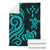 Kosrae Micronesian Premium Blanket - Turquoise Tentacle Turtle - Polynesian Pride