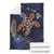 Hawaii Kakau Polynesian Turtle Map Premium Blanket - Indigo - Polynesian Pride