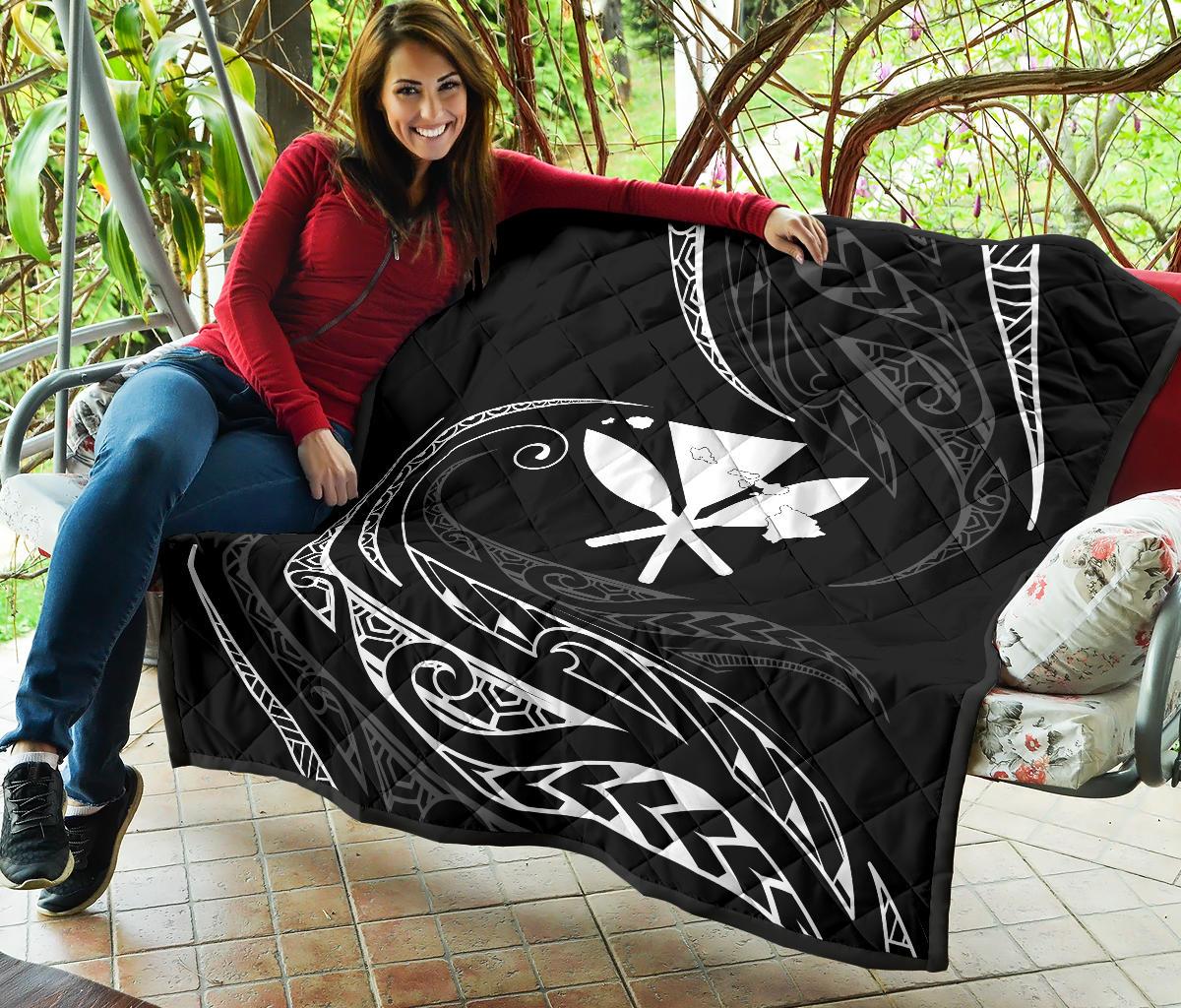 Kanaka Premium Quilt - White - Frida Style - Polynesian Pride