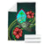 Guam Polynesian Premium Blanket - Green Turtle Hibiscus - Polynesian Pride