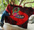 Pohnpei Premium Quilt - Polynesian Hook And Hibiscus (Red) - Polynesian Pride