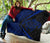 Hawaii Turtle Map Polynesian Premium Quilt - Blue - Circle Style - Polynesian Pride