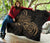 Hawaii Map Turtle Hibiscus Divise Gold Polynesian Premium Quilt - Polynesian Pride