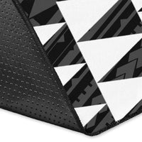 Kakau Seal Of Hawaii Polynesian - White Rug - Polynesian Pride