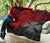 Wallis and Futuna Polynesian Premium Quilt - Wallis and Futuna Coat Of Arms & Red Turtle Hibiscus - Polynesian Pride