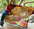 Samoa Custom Personalised Premium Quilt - Turtle Plumeria (Gold) - Polynesian Pride