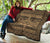 Hawaii Polynesian Mauna Kea Premium Quilt Gold - Polynesian Pride