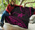 Hawaii Turtle Hibicus Premium Quilt - Frida Style - Pink - Polynesian Pride