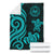 Tahiti Polynesian Premium Blanket - Turquoise Tentacle Turtle - Polynesian Pride