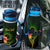 Cook Islands Polynesian Custom Personalised Hydro Tracking Bottle - Floral With Seal Flag Color - Polynesian Pride