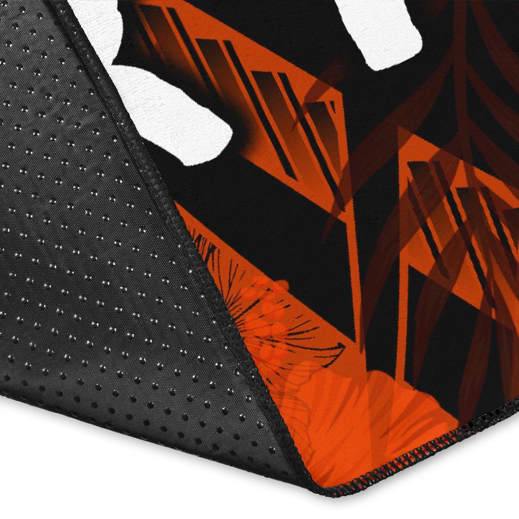 Tahiti Polynesian Personalised Area Rug - Vintage Polynesian Turtle - Polynesian Pride