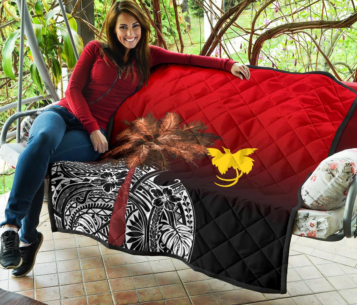 Papua New Guinea Premium Quilt - Polynesian Palm Tree - Polynesian Pride